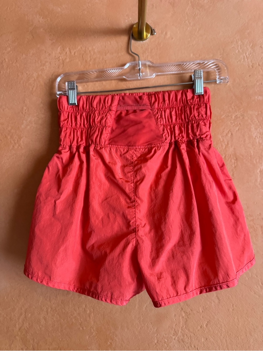 Free People Movement Orange Smocked Athletic Running Shorts Medium - Picture 3 of 7
